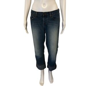 Abercrombie and Fitch 1892 Cuffed Blue Indigo Size 4 Denim Jeans